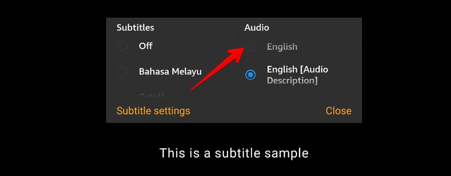 Prime Video Phone Subtitles Change Audio