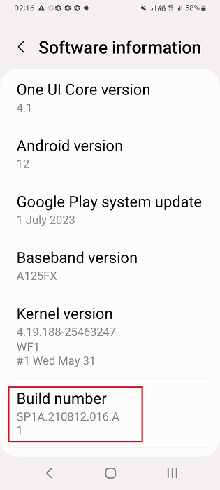 Click "7" times on Build Number of an Android phone to enable Developer mode.