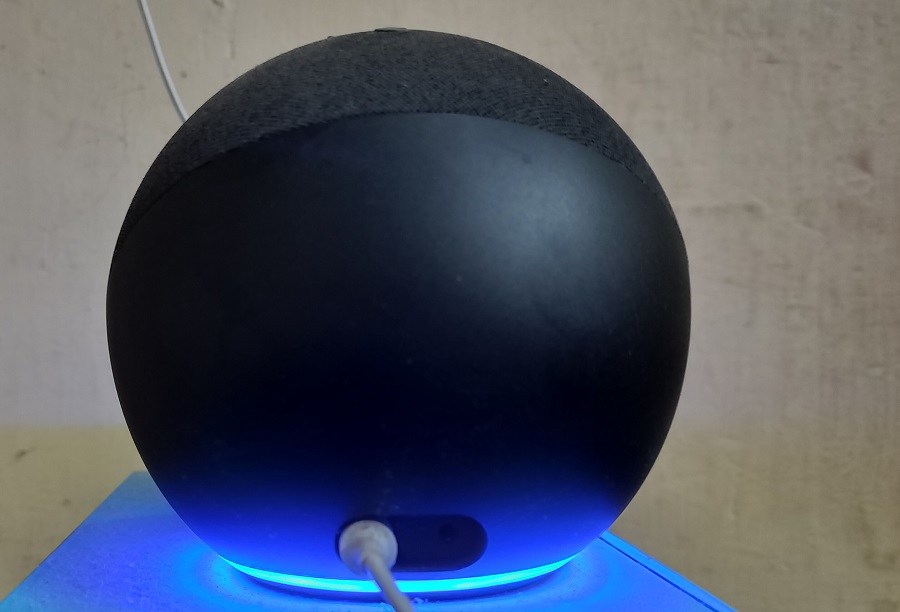 Alexa indicating a solid blue color, which is never a good sign.