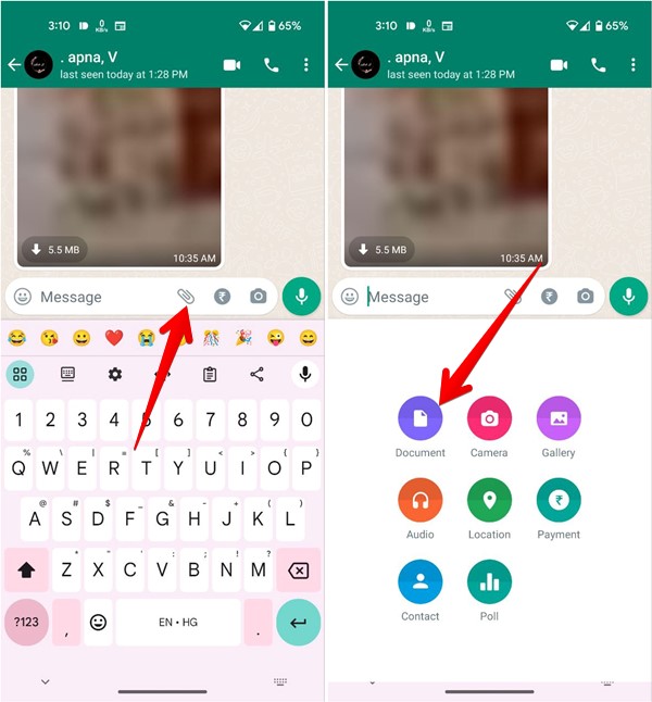 Whatsapp Android Document