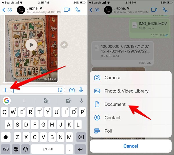 Whatsapp Iphone Document