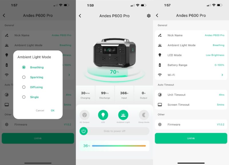 Ampace App Smartphone Trio