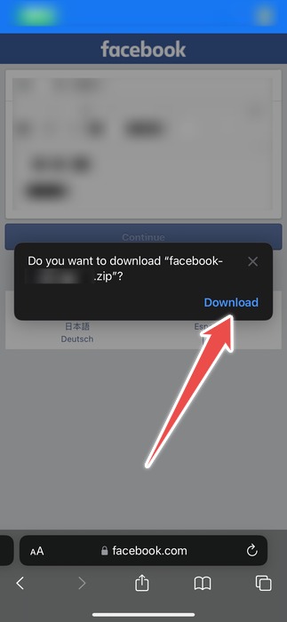 Downloading The Facebook Profile Information On Iphone