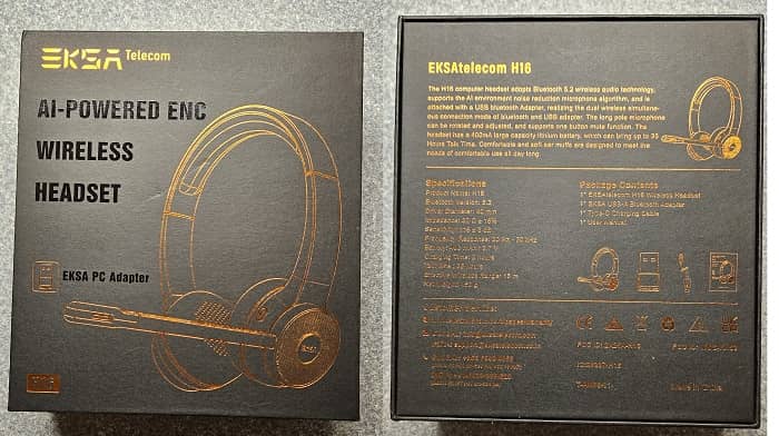 Eksatelecom H16 Bluetooth Wireless Enc Headset Review Overview