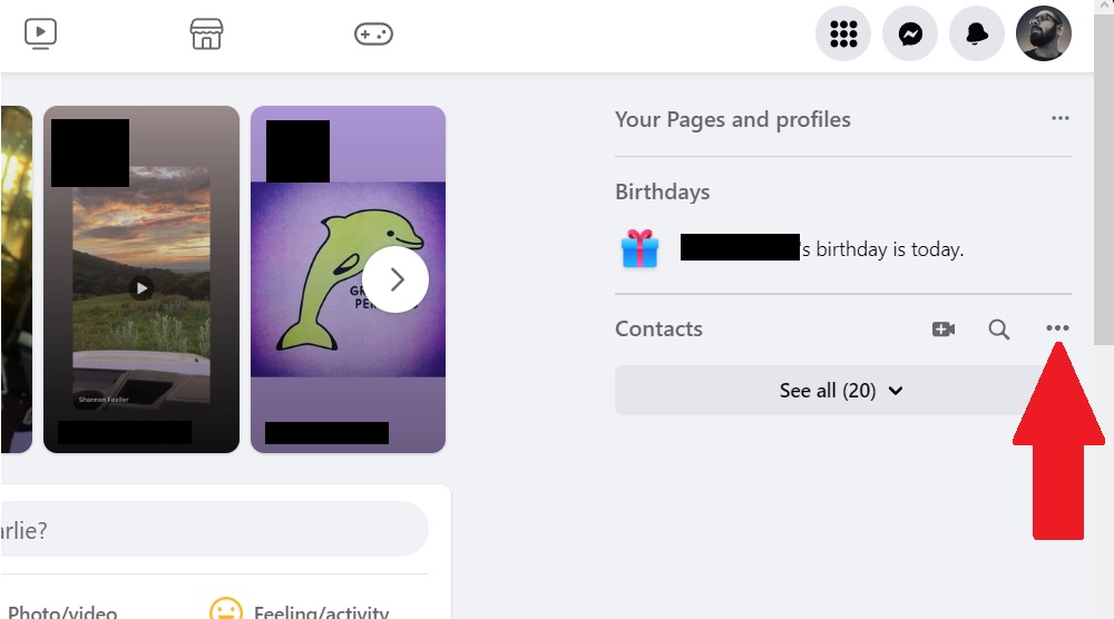 Facebook Desktop Contacts