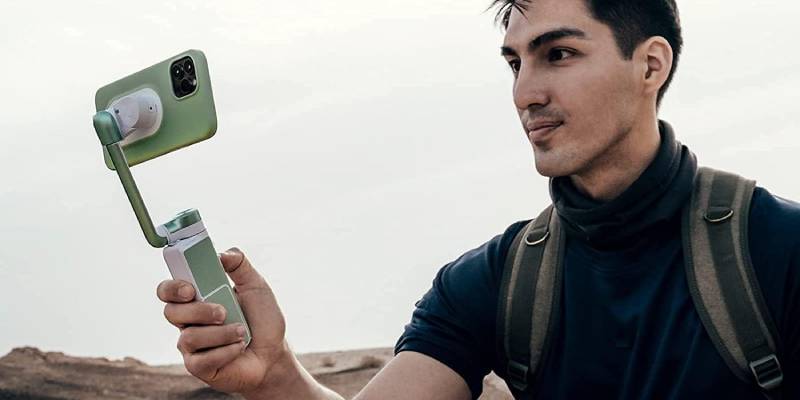 Man Using PowerVision S1 Gimbal