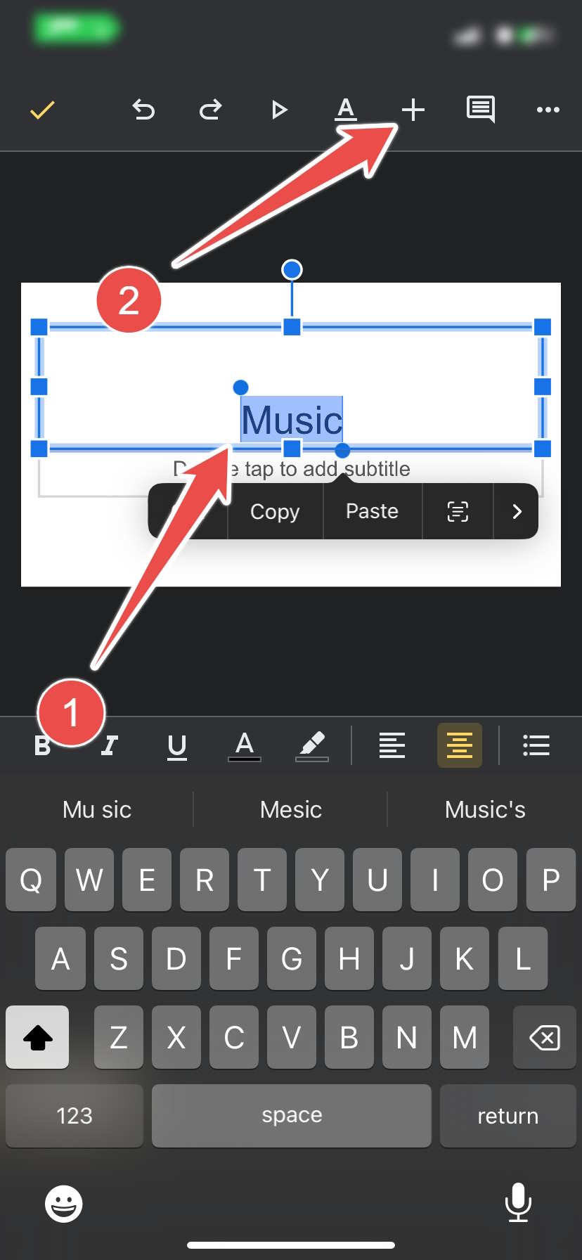 Highlighting Text In The Google Slides App