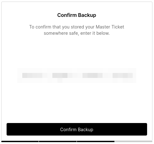 A screenshot showing the ticket confirmation prompt.