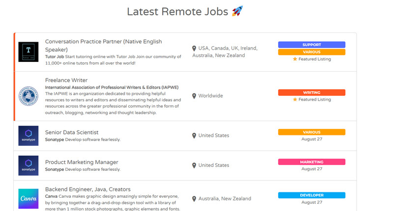 Jobspresso job posts