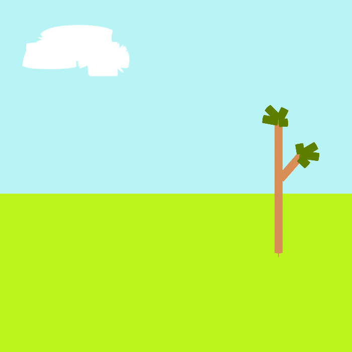 Krita Animation Cloud Passing By A Tree