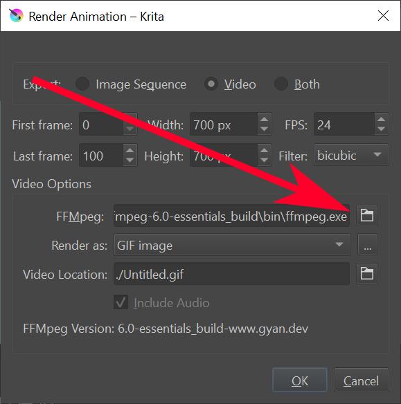 Krita Animation Ffmpeg Folder Icon