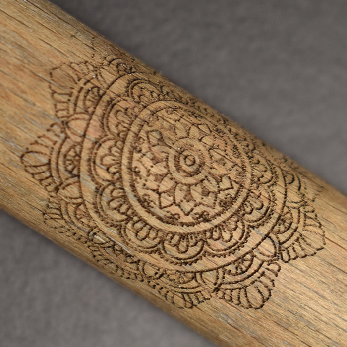 LaserPecker 4 engraving on wood.