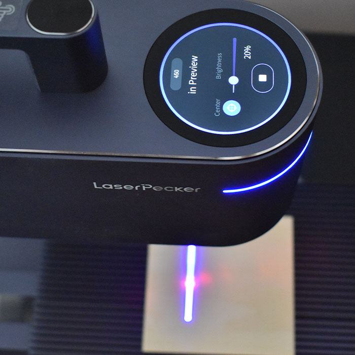 LaserPecker 4 in preview mode.