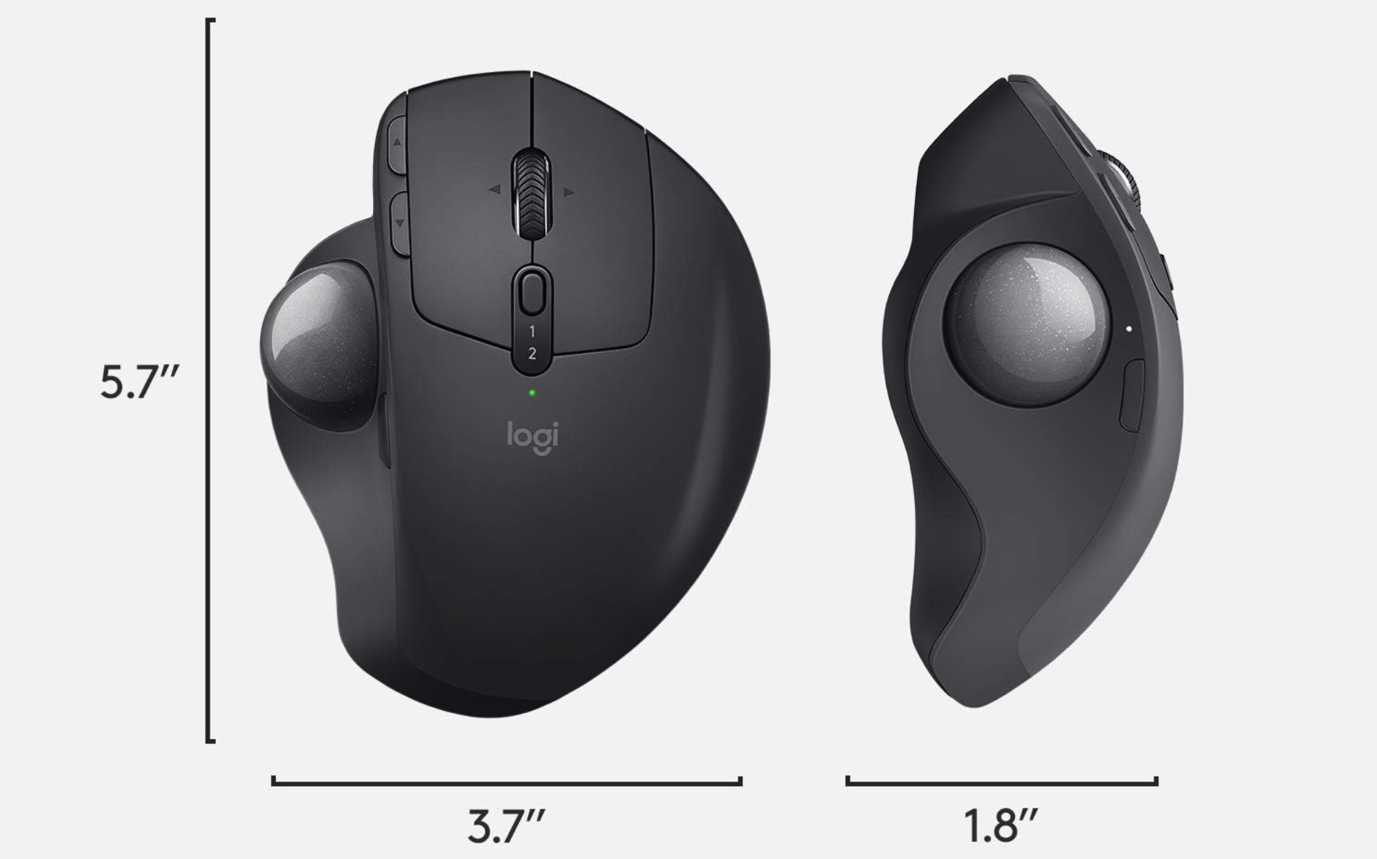 Measurements of Mx Ergo Mouse