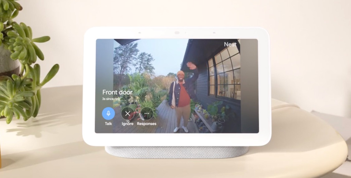 Nest Hub Showing Camera Footage