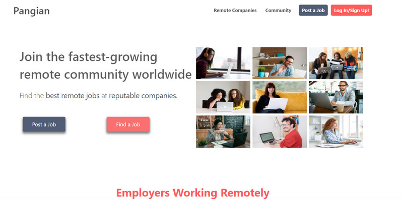 Visit Pangian Homepage and browse for jobs