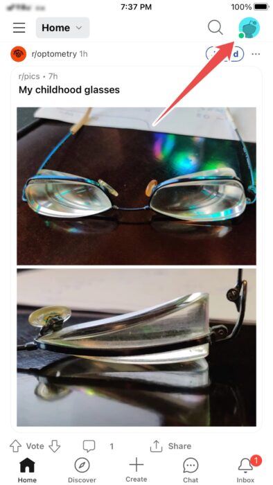 Profile Icon In The Reddit App Min