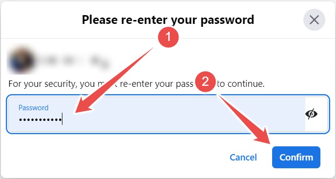 Re Entering Password On Facebook When Downloading A File