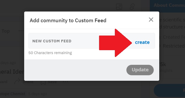 New Custom Feed on Reddit