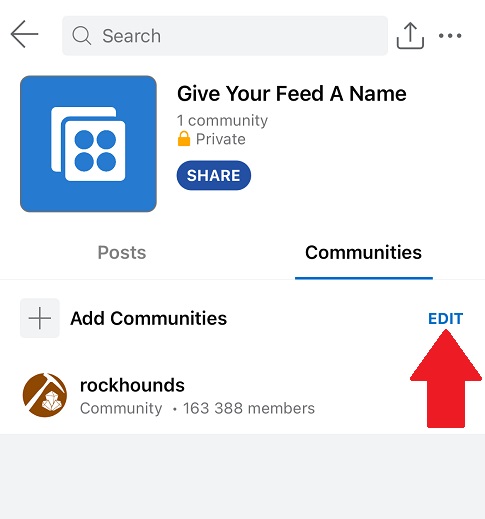 Reddit Mobile Communities Custom Feed