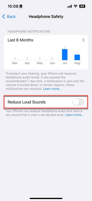 Reduce Loud Sounds Ios
