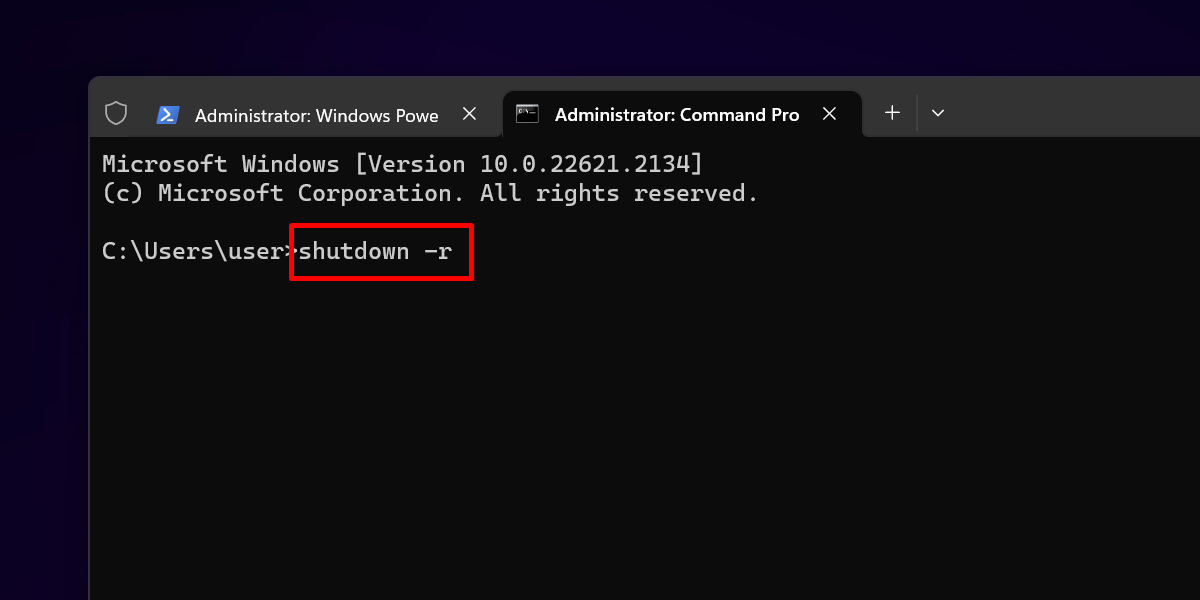 Executing command in cmd.