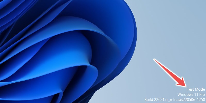 Test Mode watermark visible in Windows 11.