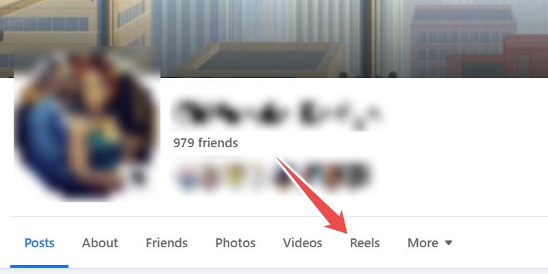 The Profile Page On The Facebook Website With The Reels Option Highlighted