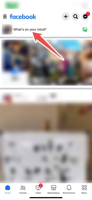 The Text Box To Write A Post On Facebook