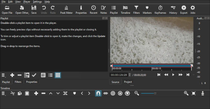 Videoeditors Shotcut