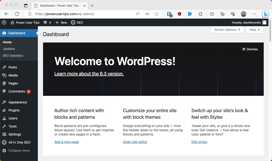 Wordpress Backend