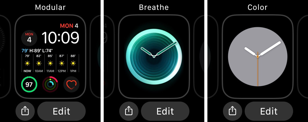 Change the Face on Apple Watch