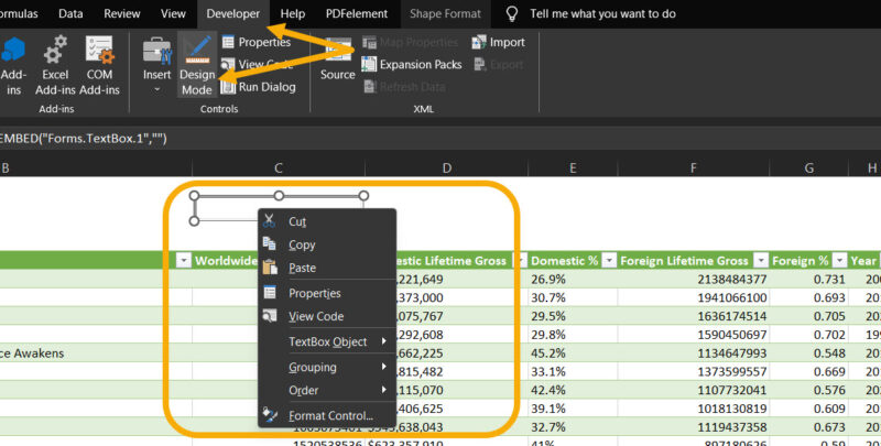 Customize The Search Box Excel