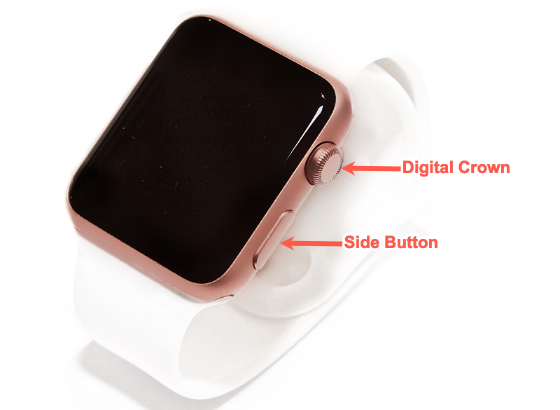 Digital Crown and Side Button on Apple Watch