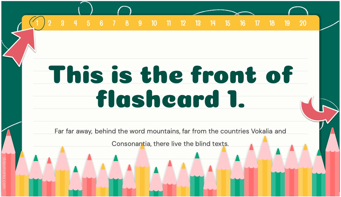 Flashcards Google Slides template