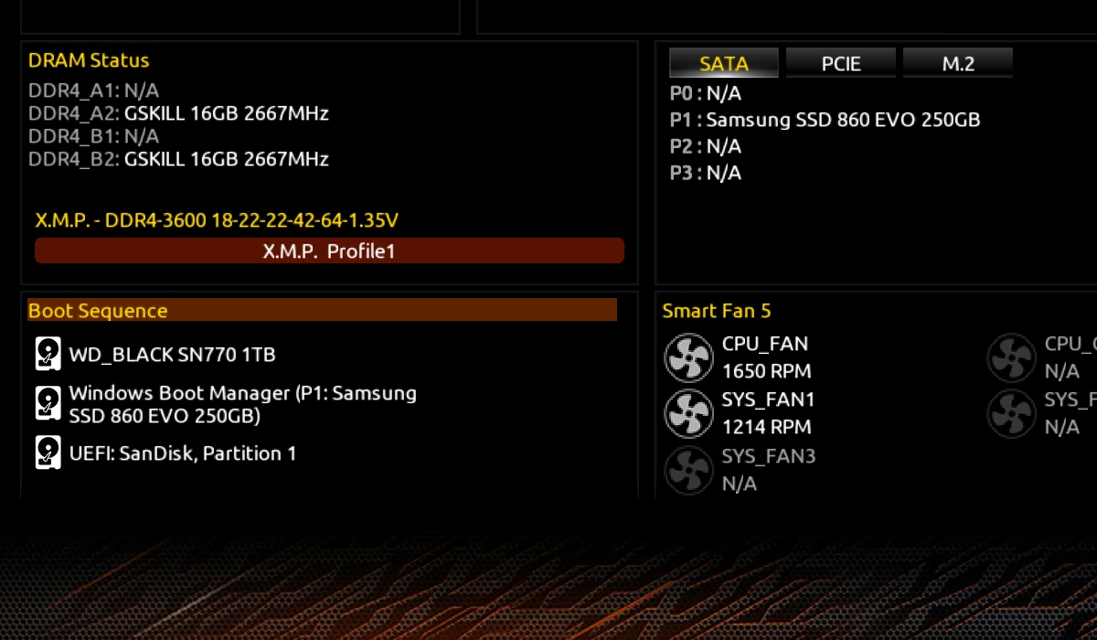 Install Ram Desktop Pc Bios Main Screen