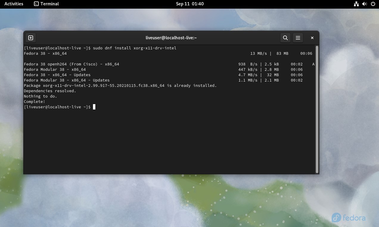 Install Intel Graphics Drivers Linux Install Intel Driver Fedora Already Installed