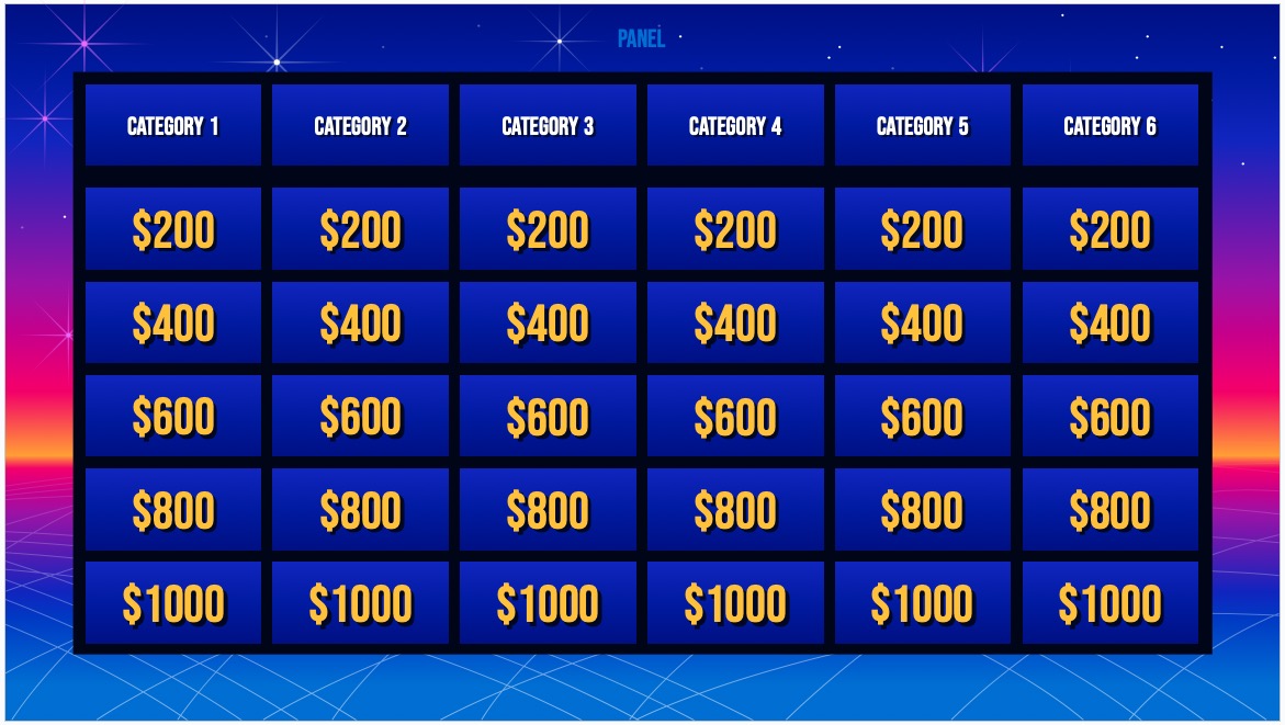 Jeoparty Google Slides template