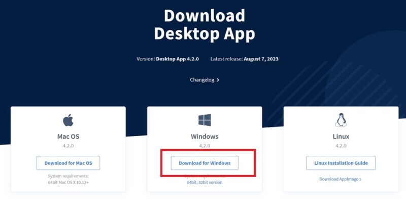 Download Desktop app of OwnCloud for Windows on its download website..