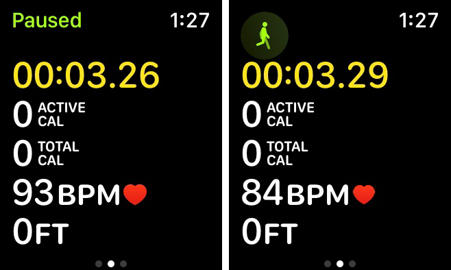 Pause and resume a Workout on Apple Watch