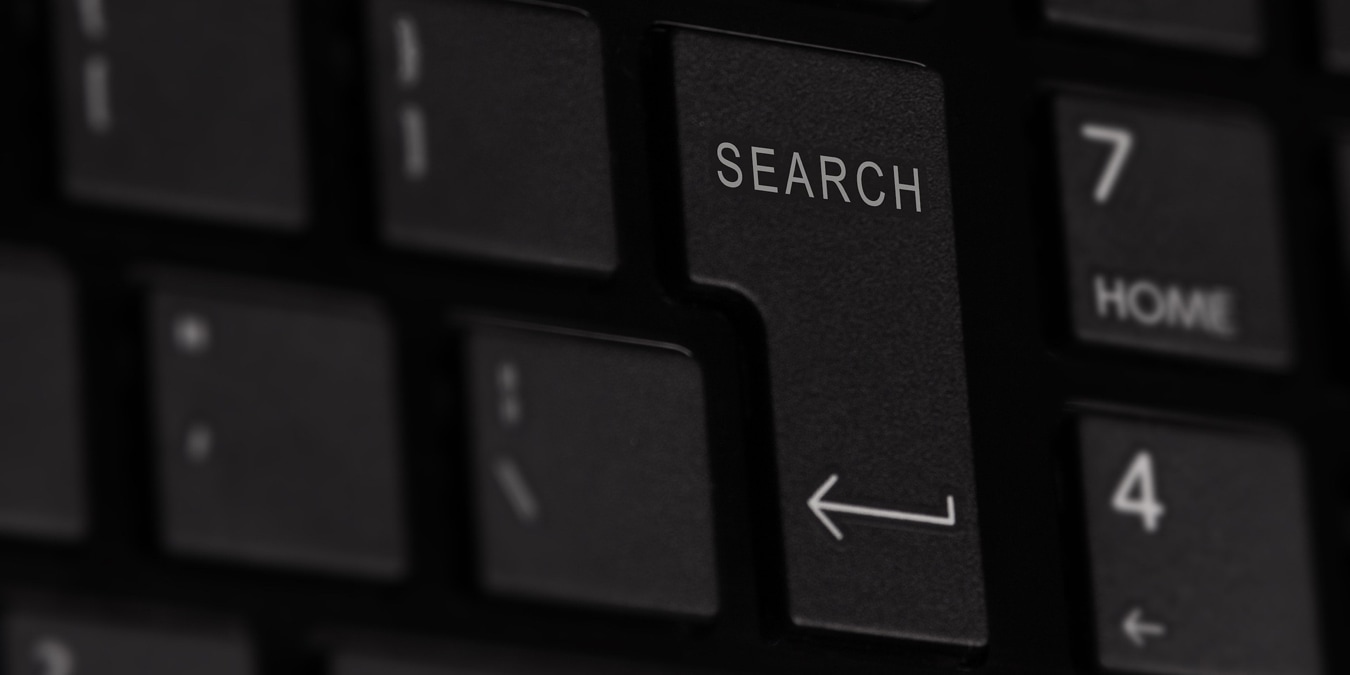 Search key on a keyboard