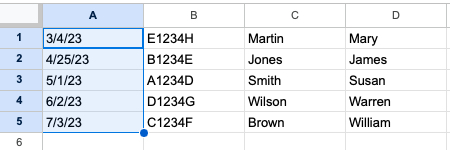 Sheet sorted by column in Google Sheets