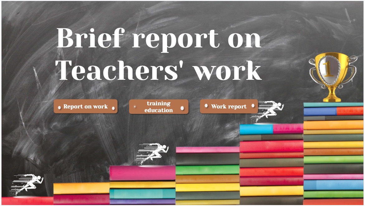 Teacher Report Google Slides template