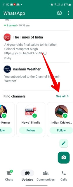 Whatsapp Channels Find