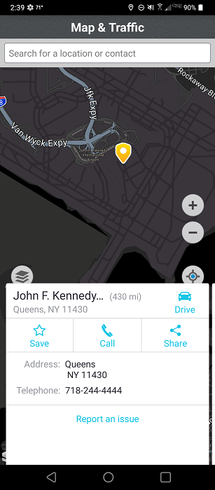 Adding destination in Scout GPS Link app. 