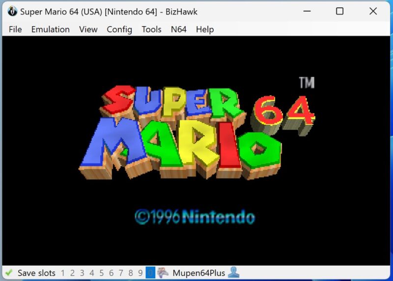 Bizhawk Super Mario 64 Emulation