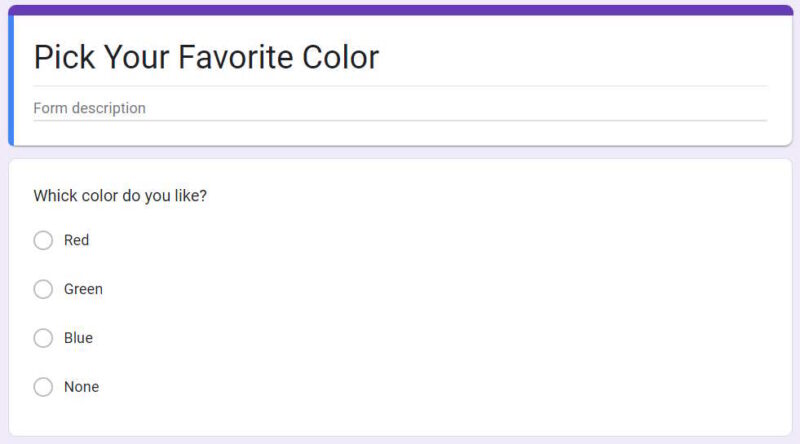 Creating A Poll Using Google Forms