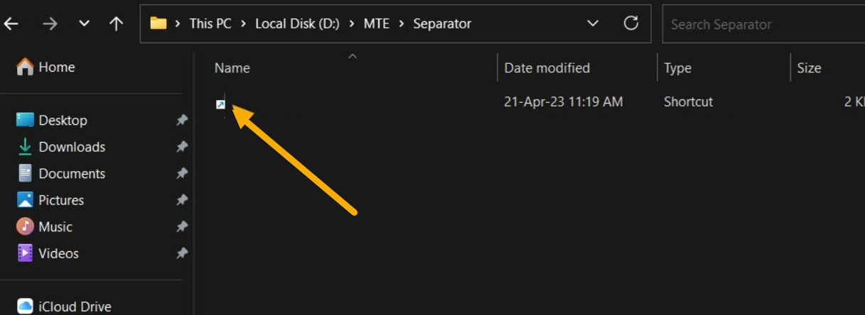 Changing folder name to blank in File Explorer.