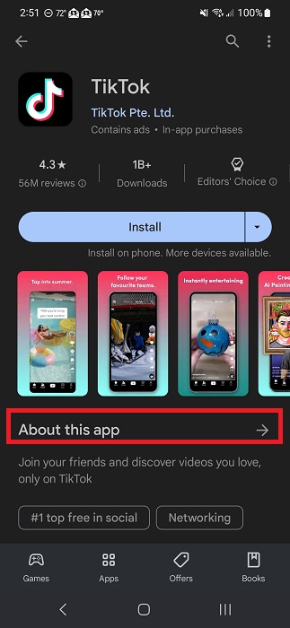 Protecting Your Privacy And Security On Android Tap About This App