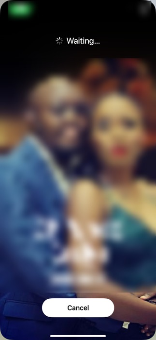 The Waiting Screen While Namedropping On Iphone